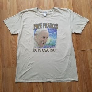 🧡Pope Francis 2015 USA Tour Short Sleeve T-Shirt